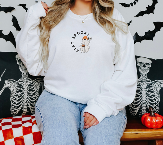 Stay Spooky Embroidered Crewneck