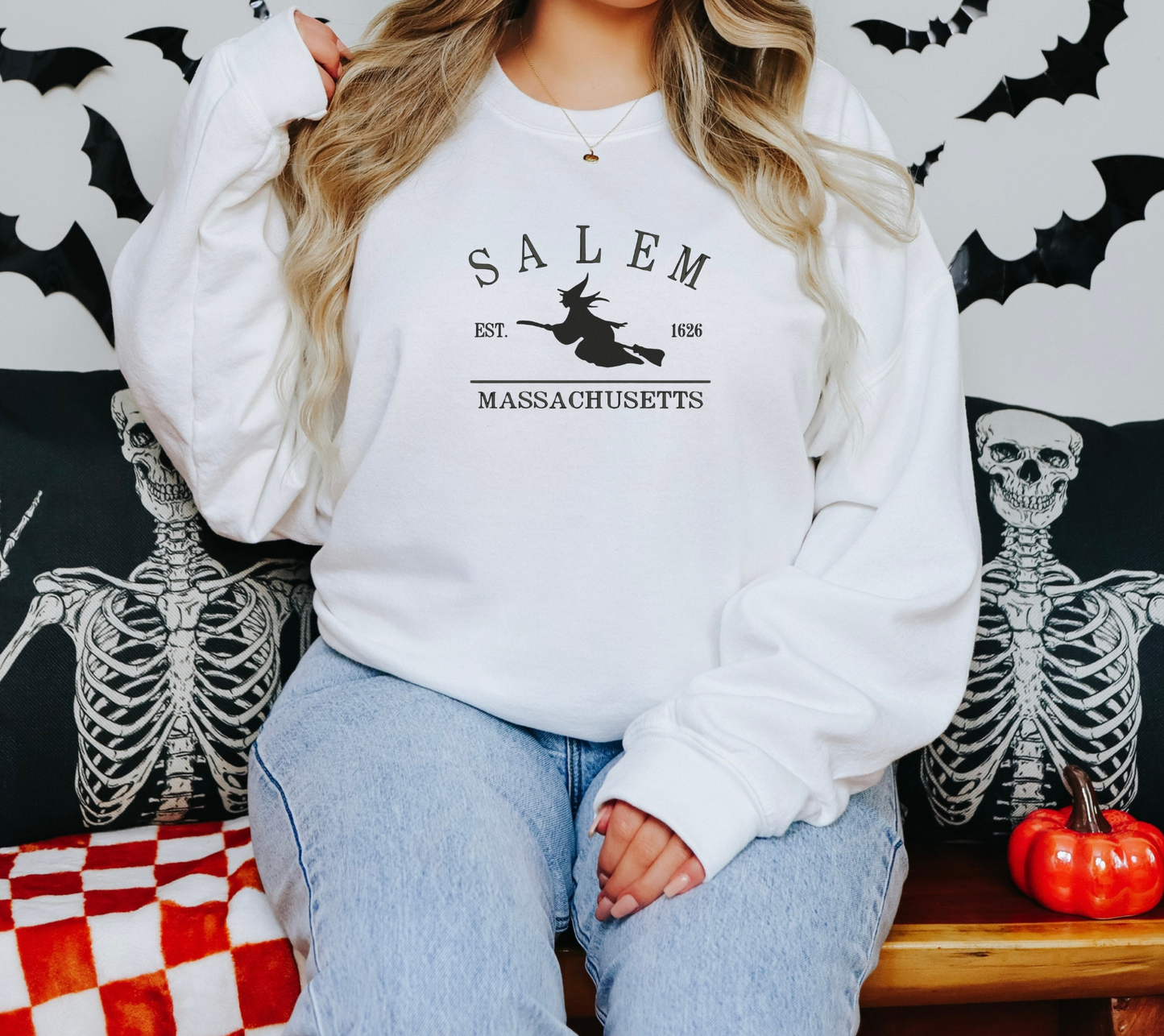 Salem Embroidered Crewneck