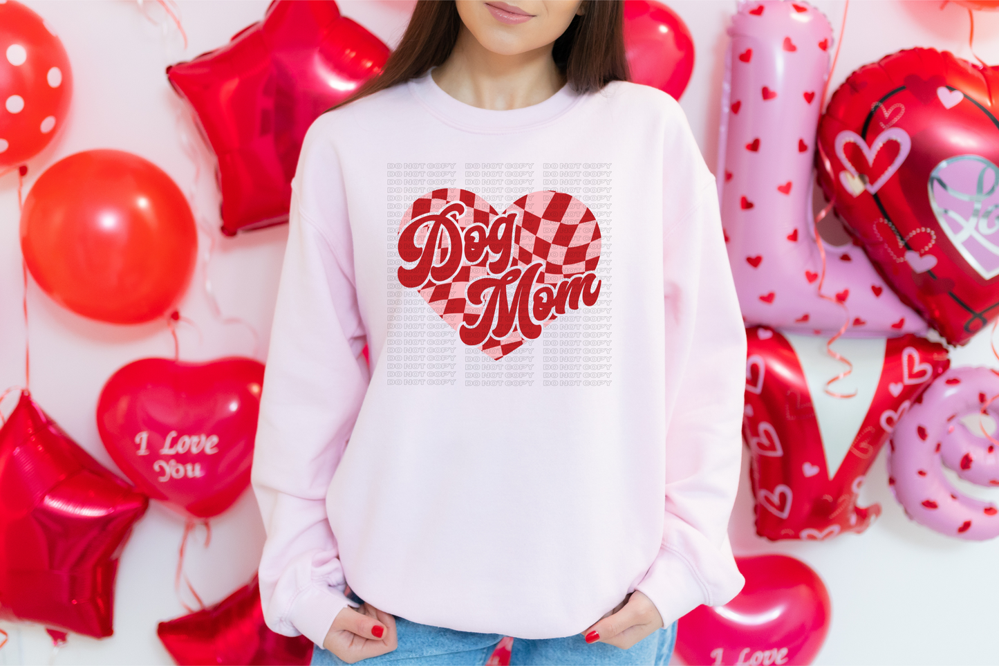 DTF Print - Heart Dog Mom