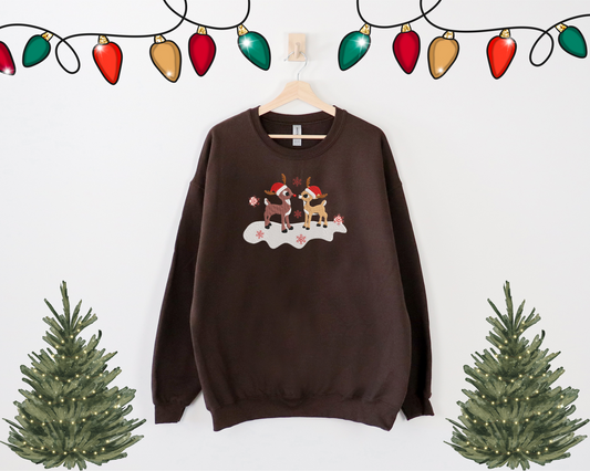 Reindeers Crewneck (Embroidered)